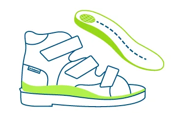 Sandal with removable insole
